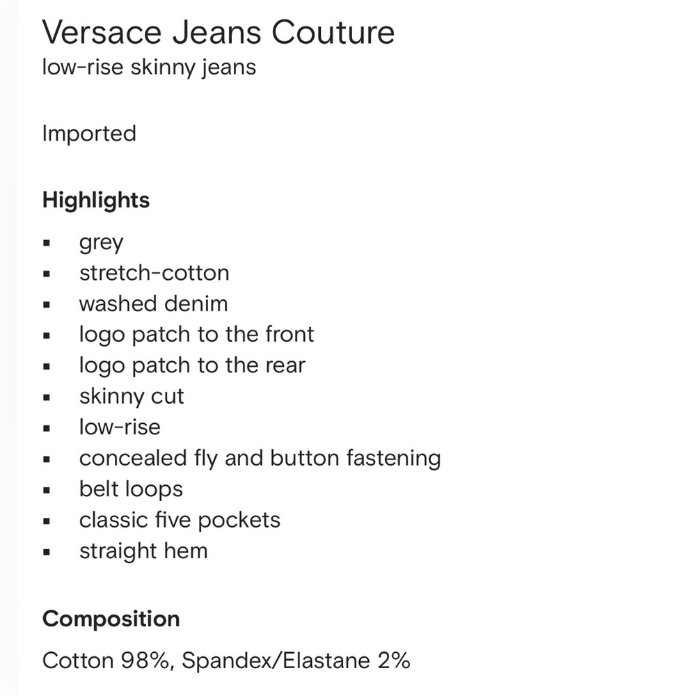 Versace Jeans Couture Low Rise  $689 - Picture 6 of 16